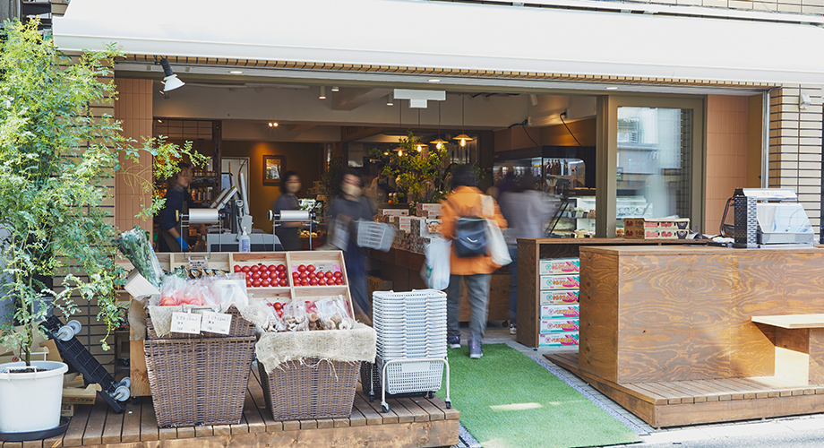 店頭のカウンターの様子