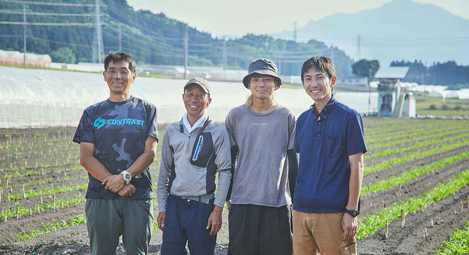 農業法人　野菜くらぶ ／ 後藤宏明さん ／ 阿部順一さん ／ 中澤拓実さん ／ 小島寛美さん